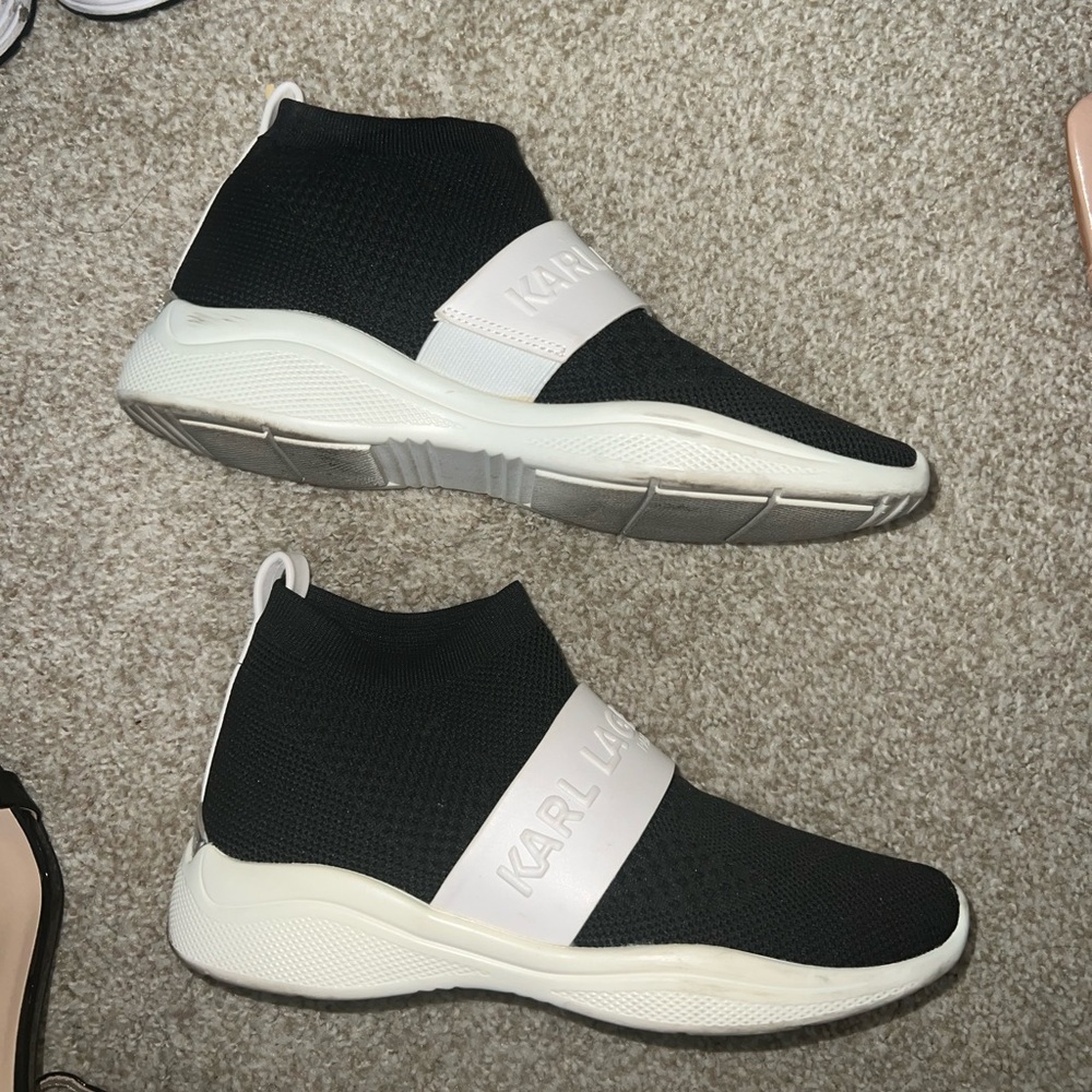 Karl lagerfeld height top sneakers 7.5 women